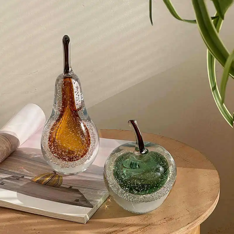Creative Glass Crystal Apple Ornaments Home Office Desk Decorations Room Aesthetic Decor Statue for TV Cabinet Craft Sculpture
Creative Glass Crystal Apple Ornaments Home Office Desk Decorations Room Aesthetic Decor Statue for TV Cabinet Craft Sculpture