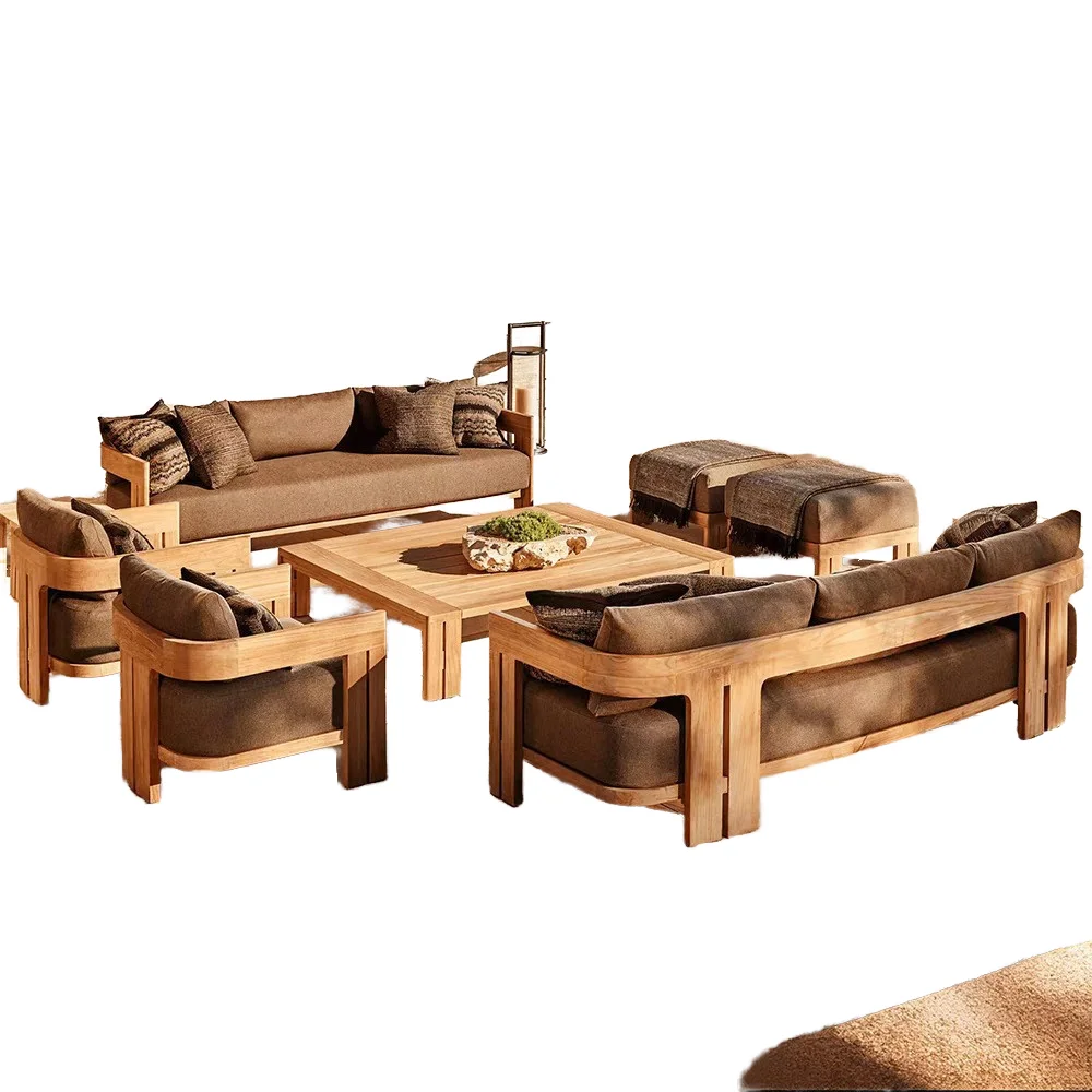 Luxury Modern Teak Wood and Rattan Patio Garden Sofa Set Durable Outdoor Furniture for Courtyard Park Use
Luxury Modern Teak Wood and Rattan Patio Garden Sofa Set Durable Outdoor Furniture for Courtyard Park Use