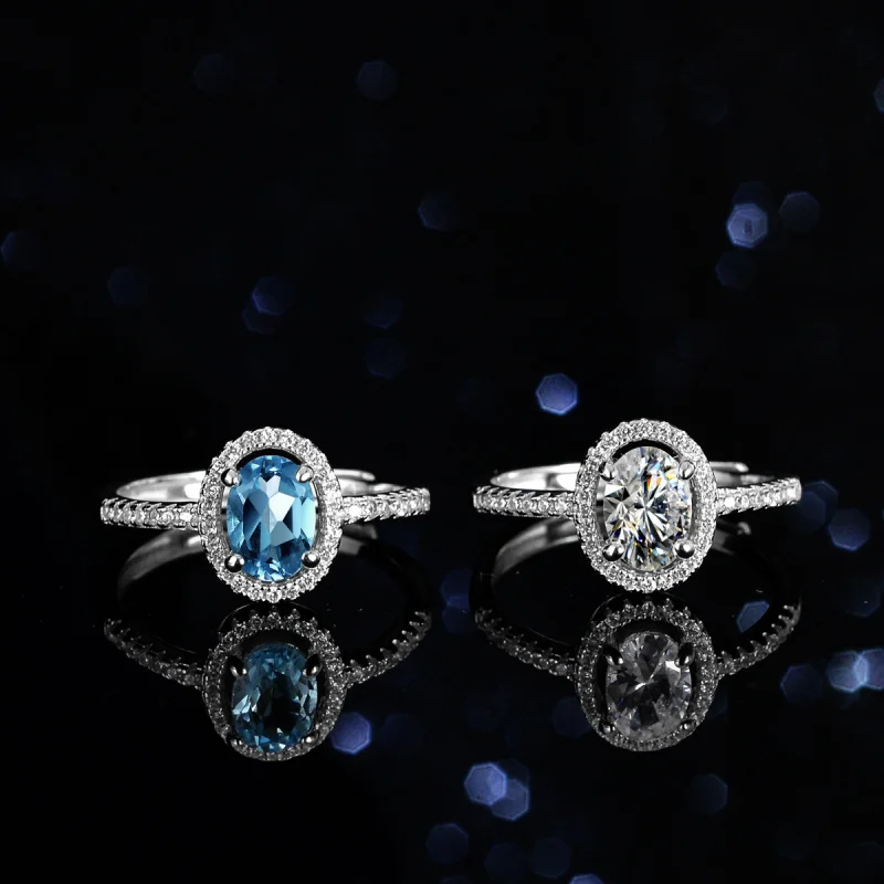 Natural Blue Topaz 's Sterling Silver 1 Karat Princess- round Bag Special-Shaped Women's Ring Liv
Natural Blue Topaz 's Sterling Silver 1 Karat Princess- round Bag Special-Shaped Women's Ring Liv