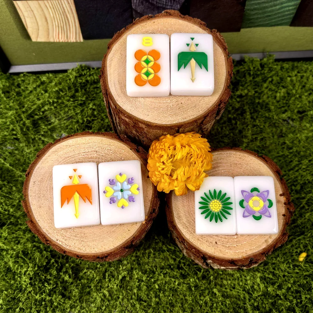 XTY American Mahjong White Acrylic Creative Summer Mahjong Set 160 Tiles
XTY American Mahjong White Acrylic Creative Summer Mahjong Set 160 Tiles
