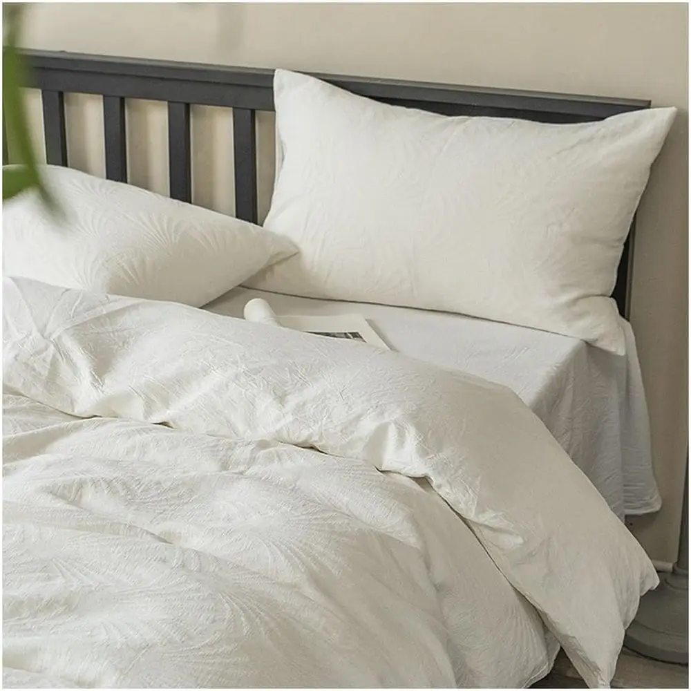 White Duvet Cover Queen Size - 4 Pieces Cotton Prewashed Extra Sot Chic Lightweight Bedding Set or All Season King Divet Cover i
White Duvet Cover Queen Size - 4 Pieces Cotton Prewashed Extra Sot Chic Lightweight Bedding Set or All Season King Divet Cover i