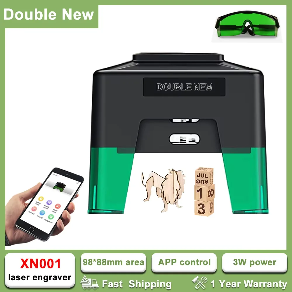 DoubleNew XN001 Портативный алюминиевый сплав Pet Tag Лазерный гравер USB-C Mobile Power Bluetooth Гравировальный станок с ЧПУ DIY Дерево/Скло
DoubleNew XN001 Портативный алюминиевый сплав Pet Tag Лазерный гравер USB-C Mobile Power Bluetooth Гравировальный станок с ЧПУ DIY Дерево/Скло