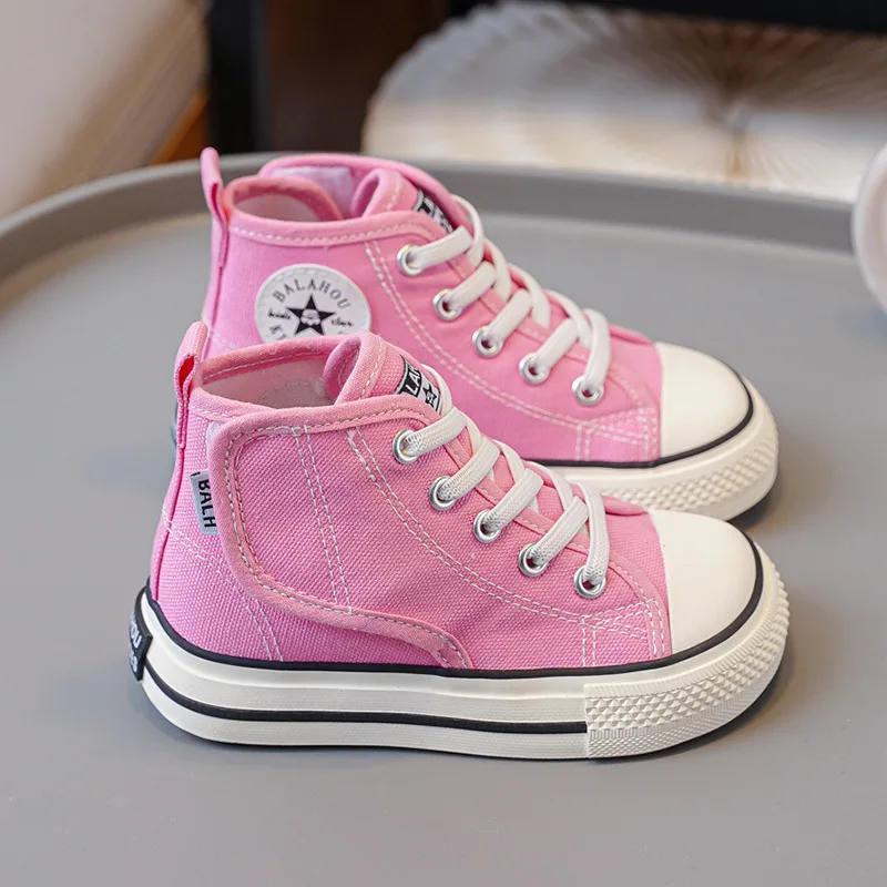 Children's Canvas Shoes Spring Autumn Kids’ Style Mango Toe High-Top Sneakers Boys Girls with Velcro Kindergarten White Shoes
Children's Canvas Shoes Spring Autumn Kids’ Style Mango Toe High-Top Sneakers Boys Girls with Velcro Kindergarten White Shoes
