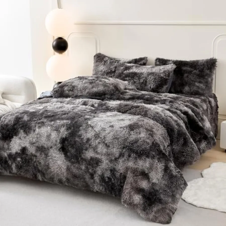3 Pcs Plush Comforter Set Queen Size Long Hair Faux Fur Tie Dye Bed Set for Women Adults Super Soft Cozy Fluffy Fuzzy Shaggy Be
3 Pcs Plush Comforter Set Queen Size Long Hair Faux Fur Tie Dye Bed Set for Women Adults Super Soft Cozy Fluffy Fuzzy Shaggy Be