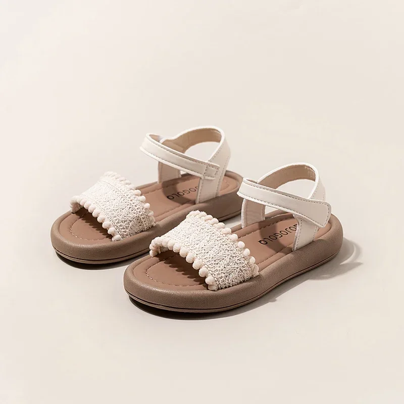 Girls Beach Shoes Weave Retro Soft Sole Kids Sandals Open Toes Soild Color 2025 Summer New Children Princess Shoes Ethnic Style
Girls Beach Shoes Weave Retro Soft Sole Kids Sandals Open Toes Soild Color 2025 Summer New Children Princess Shoes Ethnic Style