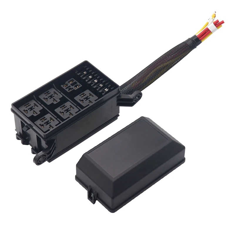 KG1-j12V Relay Box 6 Slots Relay Block 6 Way Fuse Block with Relay Box and Relay Kit Automotive
KG1-j12V Relay Box 6 Slots Relay Block 6 Way Fuse Block with Relay Box and Relay Kit Automotive