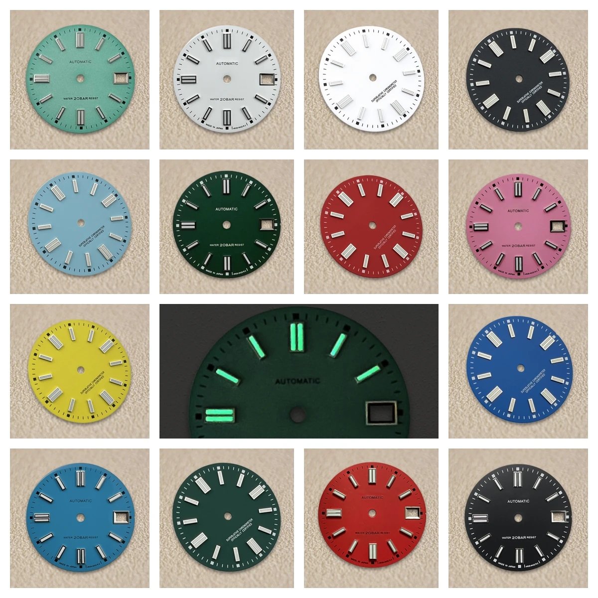 28.5mm S Logo NH35 Dial Matte Dial Fit NH35 Movement C3 Strong Green Luminous Day Just NH35 Watch Modification Accessories
28.5mm S Logo NH35 Dial Matte Dial Fit NH35 Movement C3 Strong Green Luminous Day Just NH35 Watch Modification Accessories