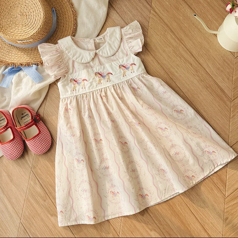 New Children Skirt Clothing Cartoon Girl Dress Doll Collar Short-sleeve Dress Summer Collared Puff Sleeve Kid Print Dress
New Children Skirt Clothing Cartoon Girl Dress Doll Collar Short-sleeve Dress Summer Collared Puff Sleeve Kid Print Dress