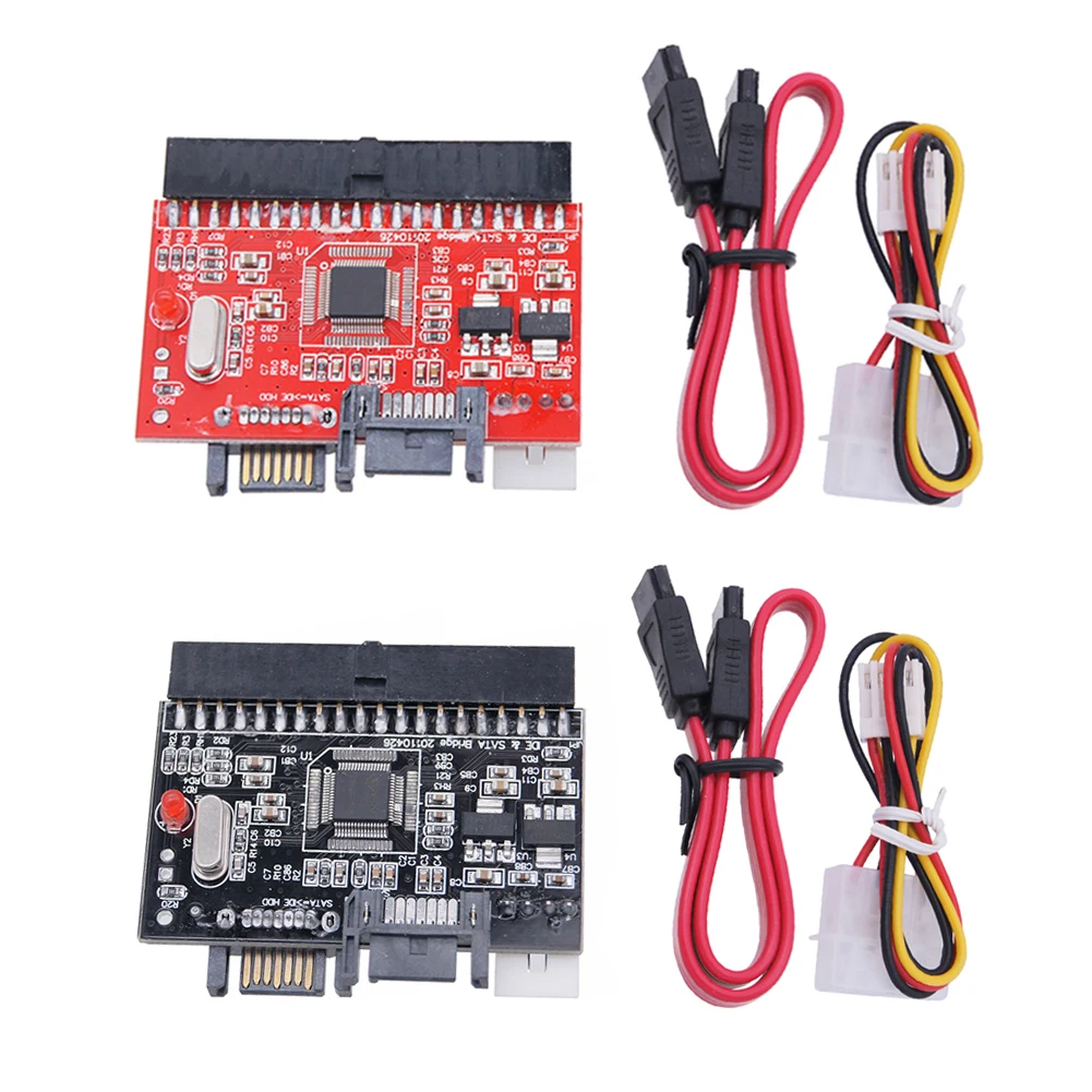 Адаптер SATA-IDE для SSD-накопителя, последовательный адаптер для параллельного IDE-SATA жесткого диска, с 7-контактным кабелем SATA для передачи данных, с кабелем питания IDE
Адаптер SATA-IDE для SSD-накопителя, последовательный адаптер для параллельного IDE-SATA жесткого диска, с 7-контактным кабелем SATA для передачи данных, с кабелем питания IDE