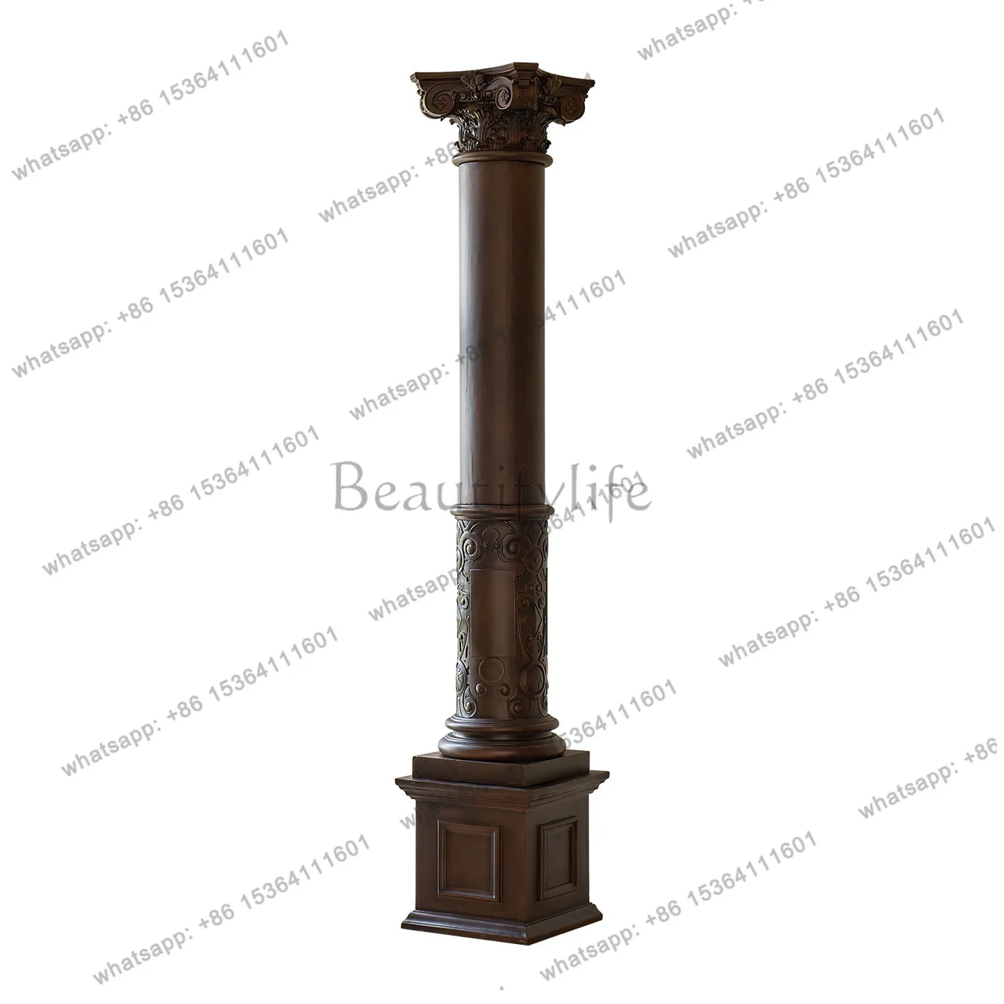 South East Asia Vintage Decorative Column Tooling Large Flat Layer Art Roman Column Imitation Wood Old
South East Asia Vintage Decorative Column Tooling Large Flat Layer Art Roman Column Imitation Wood Old