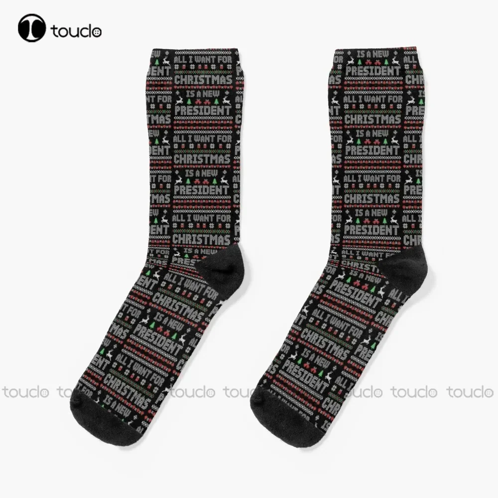 All I Want For Christmas Is A New President Socks Work Socks Christmas Gift Unisex Adult Teen Youth Socks Custom Women Men
All I Want For Christmas Is A New President Socks Work Socks Christmas Gift Unisex Adult Teen Youth Socks Custom Women Men