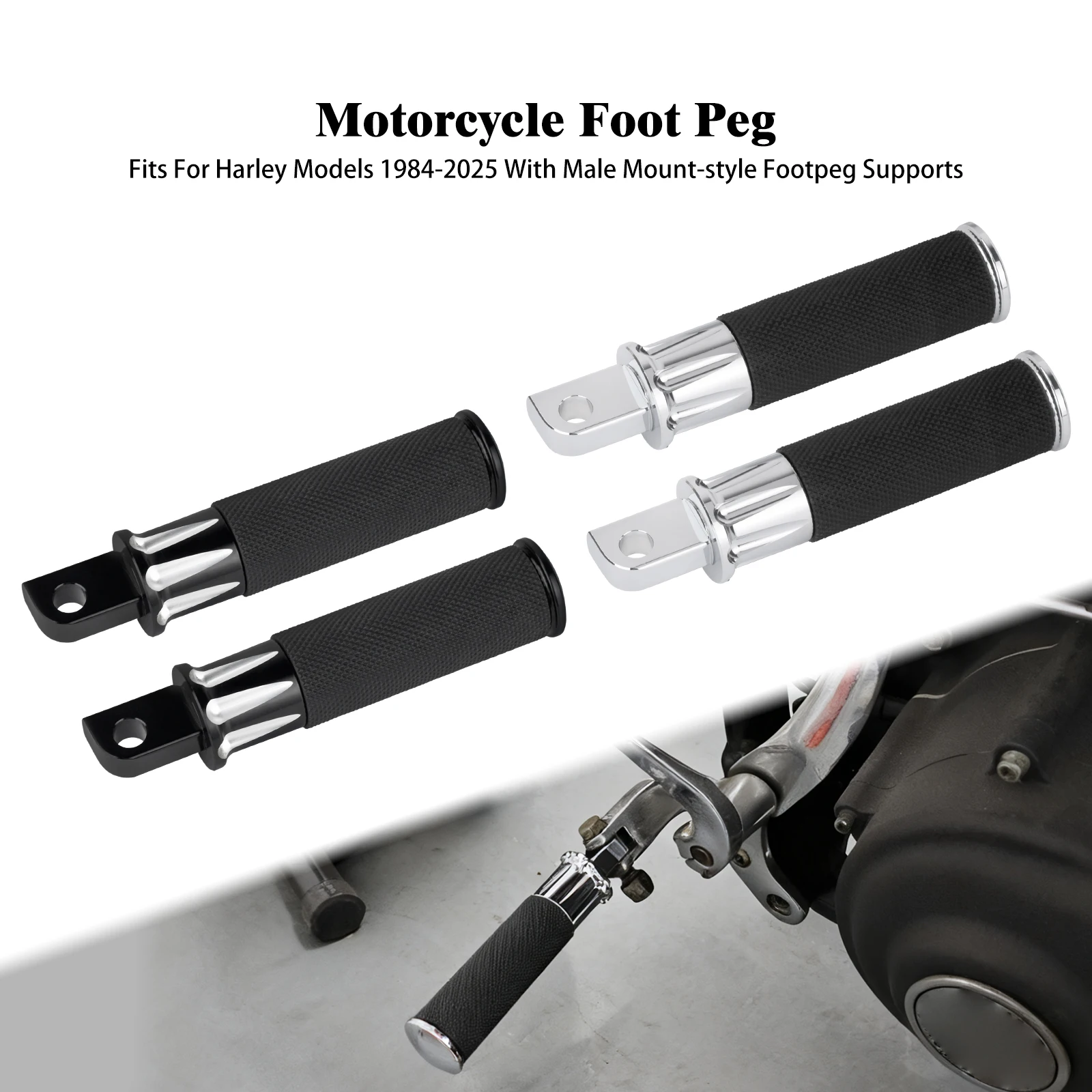 Motorcycle Rear Footrest Passenger Foot Pegs Pedals Male Mount Footpegs For Harley Touring Sportster XL 1200 883 Softail FL Dyna
Motorcycle Rear Footrest Passenger Foot Pegs Pedals Male Mount Footpegs For Harley Touring Sportster XL 1200 883 Softail FL Dyna