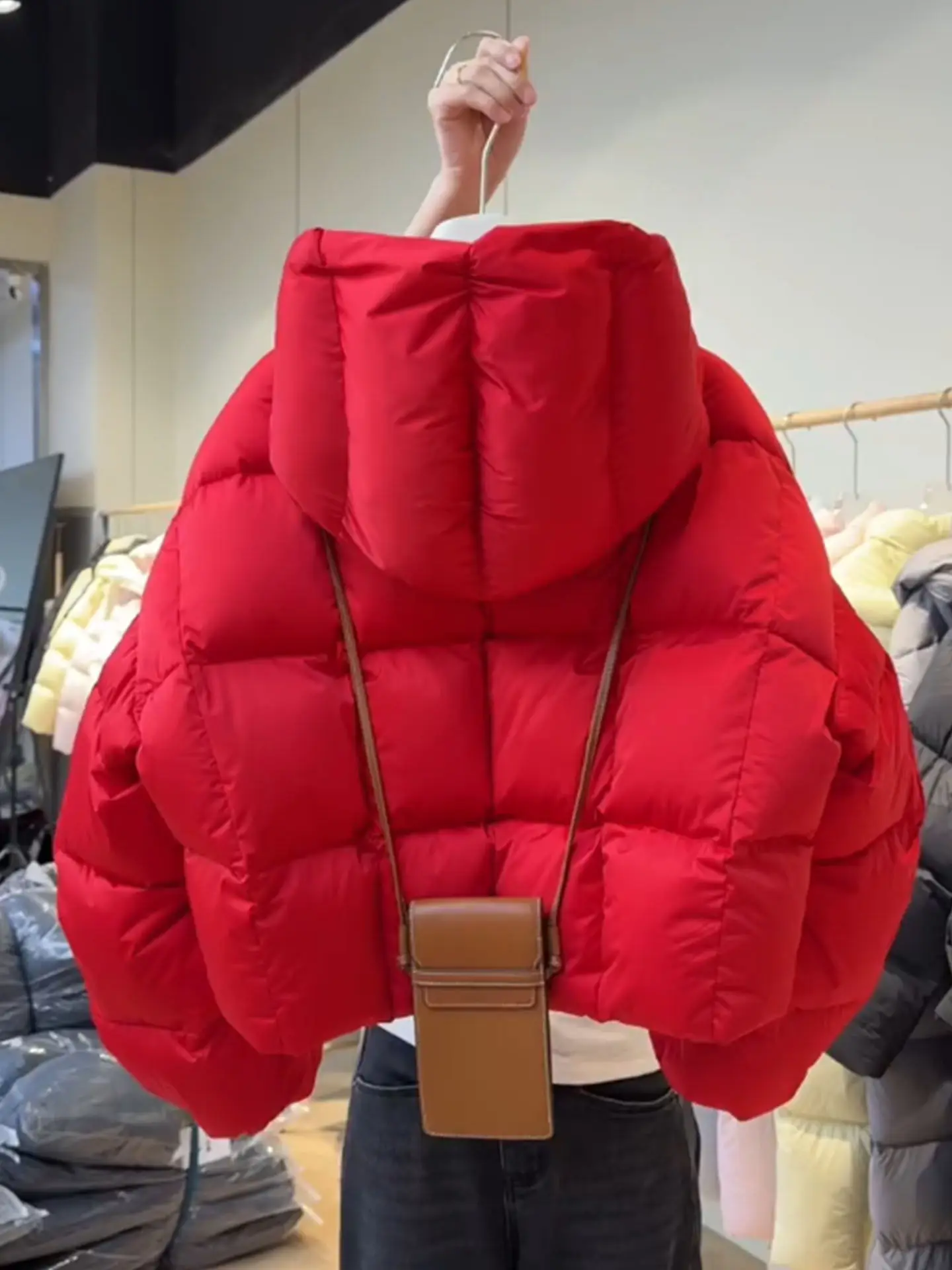 Sli Red Thiened Warm Cotton Jaet ort Quilted Outerwear Winter Coat Korean Sle Cact Size Commute Friendly Long ...
Sli Red Thiened Warm Cotton Jaet ort Quilted Outerwear Winter Coat Korean Sle Cact Size Commute Friendly Long ...