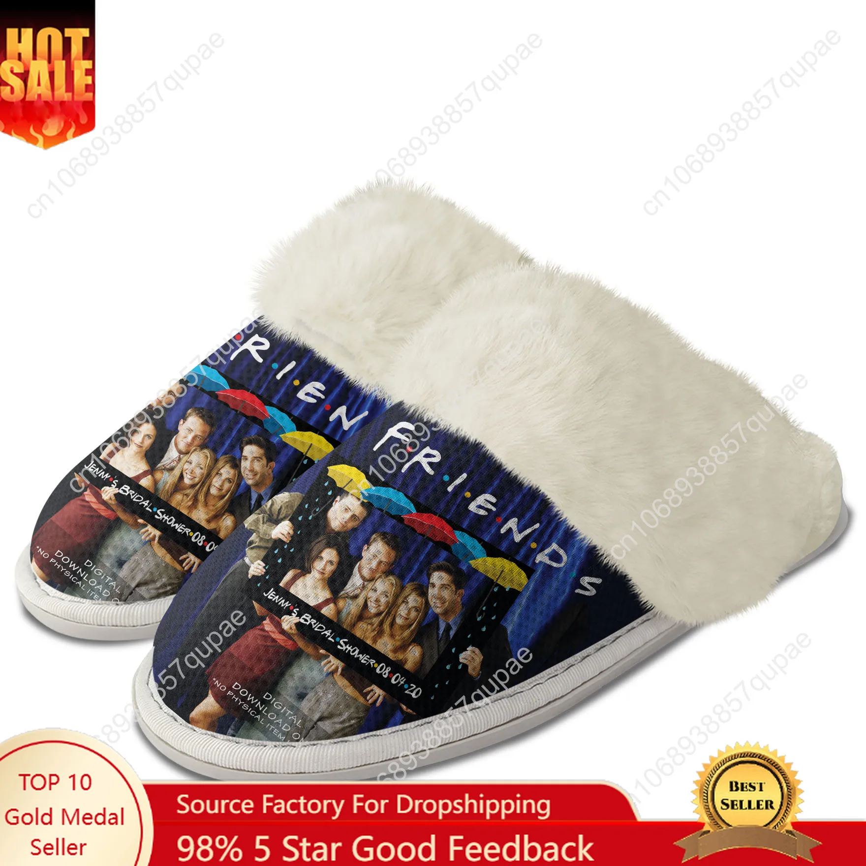 Friends TV Comedy Plush Slippers Keep Warm Shoes Mens Womens Home Cotton Bedroom Lightweight Slipper Custom Shoes
Friends TV Comedy Plush Slippers Keep Warm Shoes Mens Womens Home Cotton Bedroom Lightweight Slipper Custom Shoes