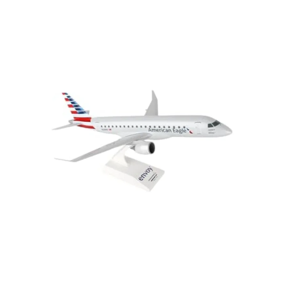 Daron American Envoy E175 1/100 aircraft model for display, die-cast metal body, matte gray finish, highly detailed cockpit and
Daron American Envoy E175 1/100 aircraft model for display, die-cast metal body, matte gray finish, highly detailed cockpit and