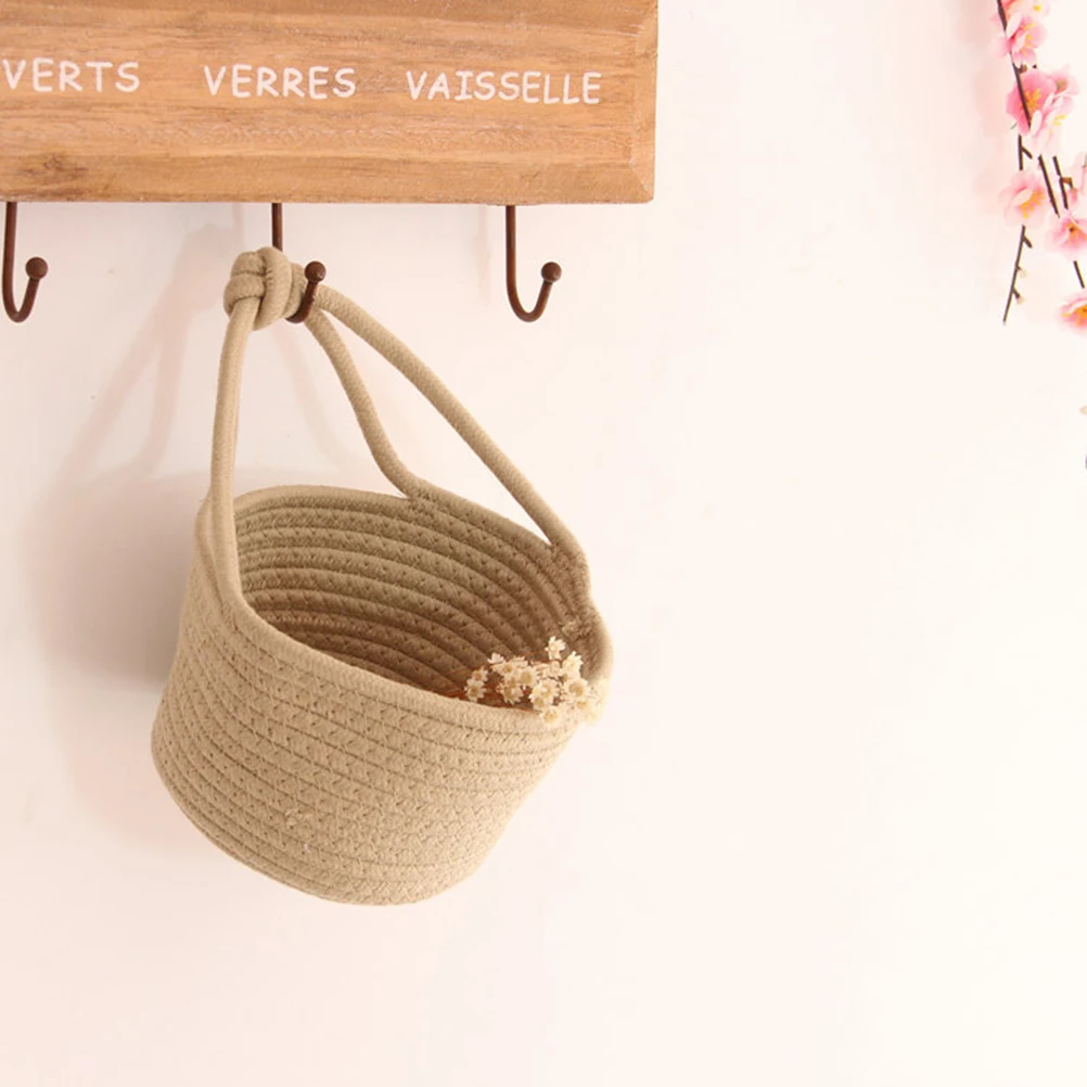 Cotton Rope Storage Basket Nursery Handle Organization Baskets Hanging Bag Toy Organizer Laundry Bins Wall Clothes Wicker
Cotton Rope Storage Basket Nursery Handle Organization Baskets Hanging Bag Toy Organizer Laundry Bins Wall Clothes Wicker
