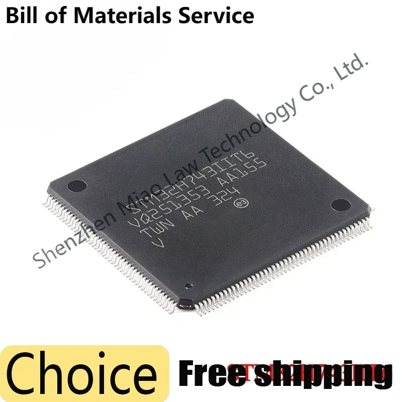 STM32H743 STM32H743IIT STM32H743IIT6 STM32 H743IIT6 32H743II LQFP-176 ARM Cortex-M7 32-bit Microcontrollers-MCU IC Chip
STM32H743 STM32H743IIT STM32H743IIT6 STM32 H743IIT6 32H743II LQFP-176 ARM Cortex-M7 32-bit Microcontrollers-MCU IC Chip