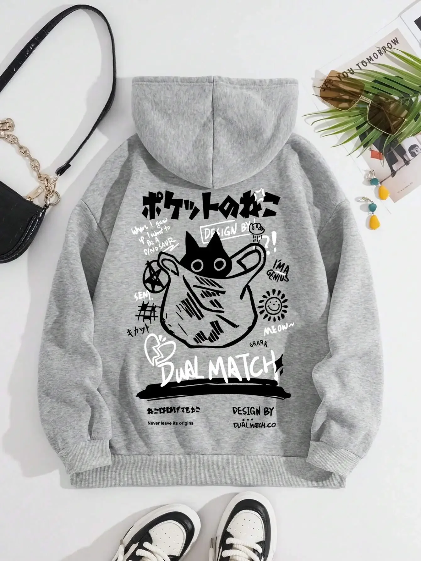 Cute Cat Cartoon Printed Sweatshirt Women Harajuku Casual Loose Hooded Fashion Soft Pocket Hoodies Autumn Warm Female Clothes
Cute Cat Cartoon Printed Sweatshirt Women Harajuku Casual Loose Hooded Fashion Soft Pocket Hoodies Autumn Warm Female Clothes