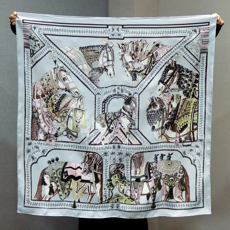 Horse Cheval Print Silk Scarf 90cm Square Scarfs Shawls Lady Neck Belt Scarves Bandanas Accessories Lady Christmas Gift
Horse Cheval Print Silk Scarf 90cm Square Scarfs Shawls Lady Neck Belt Scarves Bandanas Accessories Lady Christmas Gift