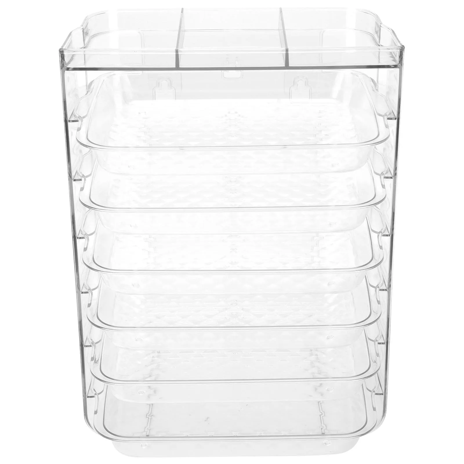 Plastic 6 3 Layers Large Capacity Side Dishes Plate Kitchen Wall Tray Storage Rack High Transparent Anti Skid Mat Drawer Type
Plastic 6 3 Layers Large Capacity Side Dishes Plate Kitchen Wall Tray Storage Rack High Transparent Anti Skid Mat Drawer Type