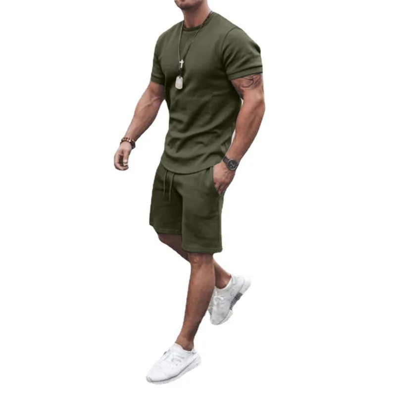 Cross-border foreign trade summer cross-border leisure youth thin round neck short-sleeved t-shirt leisure sports suit men
Cross-border foreign trade summer cross-border leisure youth thin round neck short-sleeved t-shirt leisure sports suit men