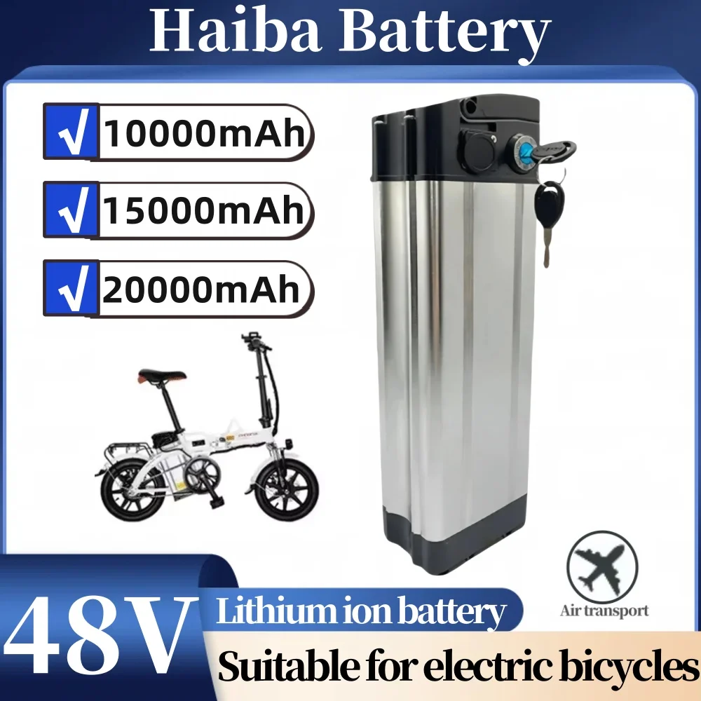 High Capacity HaiBa 48V 15000mAh 20000mAh Li-ion Battery Pack Long Lasting Ebike Replacement Battery With Charger
High Capacity HaiBa 48V 15000mAh 20000mAh Li-ion Battery Pack Long Lasting Ebike Replacement Battery With Charger