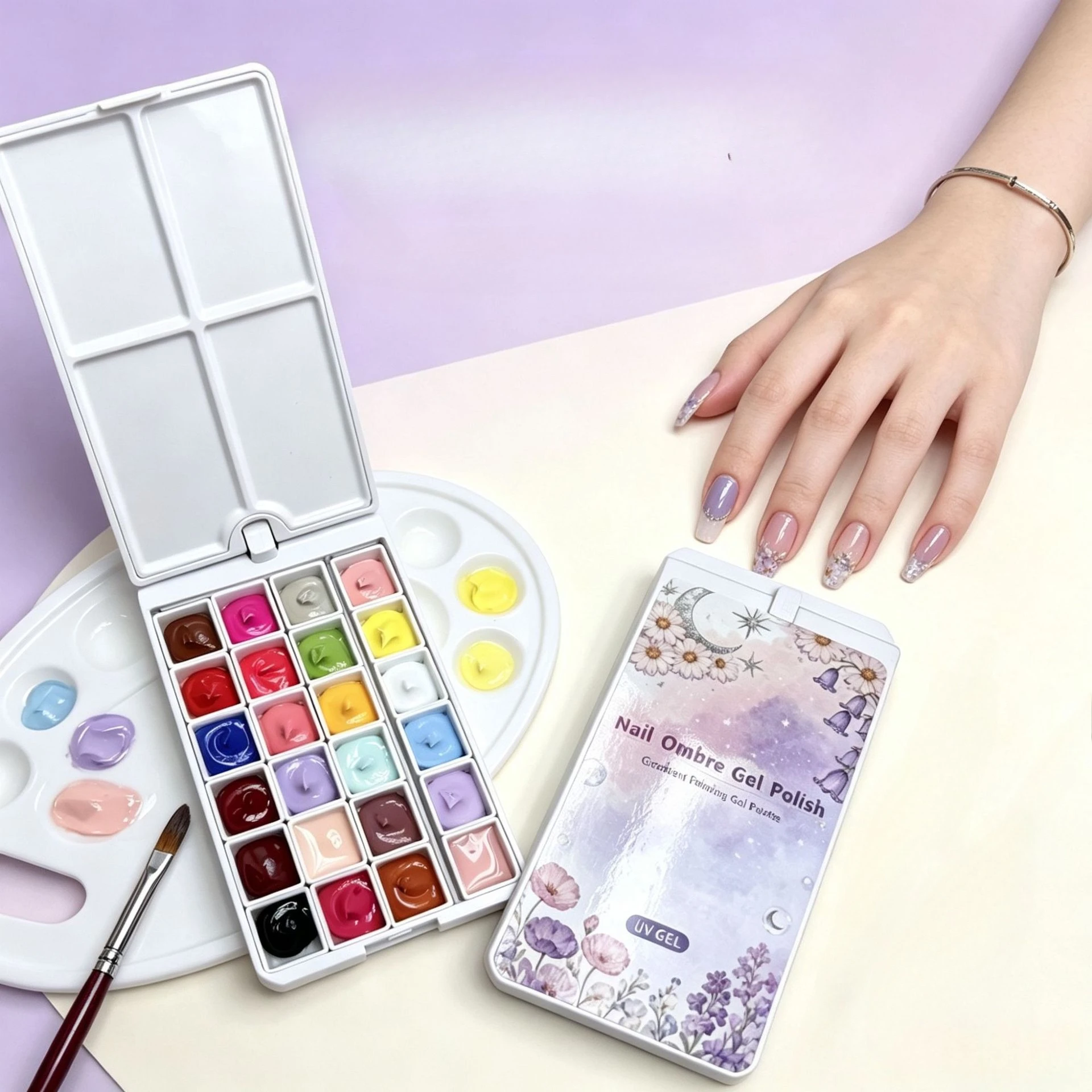 24Color Wash-Free Painting Gel Nail Art Gradient Color DIY Design UV/LED Gel Quick Flower Paint Engraving Gel Nail Polish
24Color Wash-Free Painting Gel Nail Art Gradient Color DIY Design UV/LED Gel Quick Flower Paint Engraving Gel Nail Polish