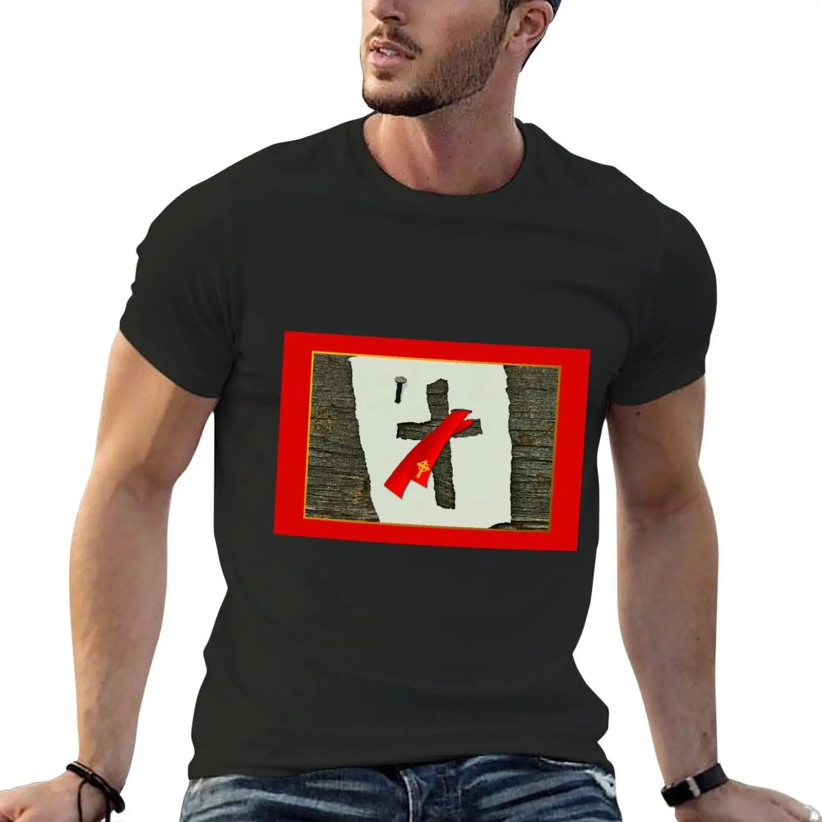 Deacon's Cross Torn from Paper Red Stole T-Shirt tees shirts graphic tees essential t shirt men clothings
Deacon's Cross Torn from Paper Red Stole T-Shirt tees shirts graphic tees essential t shirt men clothings