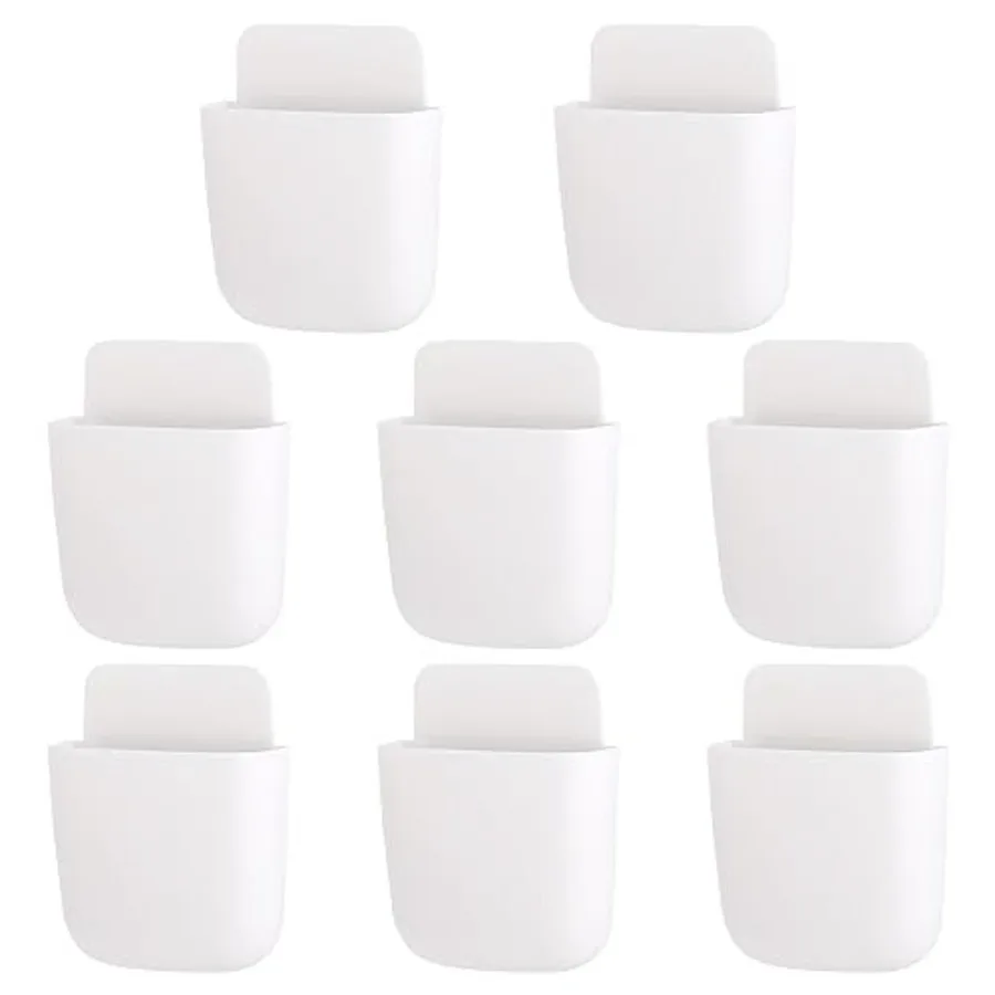 8 Pcs Remote Control Holder Self Adhesive Wall mounted Storage Box Phone Charging Pen Holder Organizer for Home Office School
8 Pcs Remote Control Holder Self Adhesive Wall mounted Storage Box Phone Charging Pen Holder Organizer for Home Office School