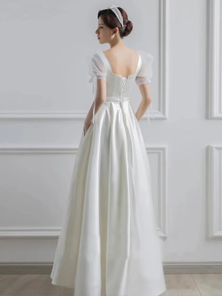 B2143 Customized wedding dress 2024 new white wedding dress for marriage certificate
B2143 Customized wedding dress 2024 new white wedding dress for marriage certificate