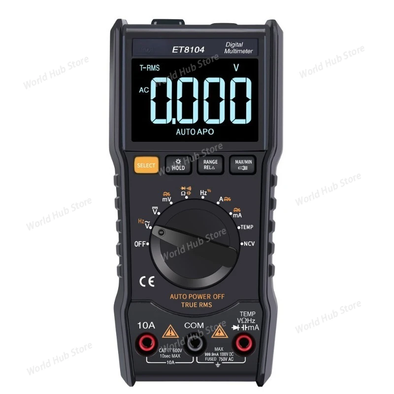ET8104 Fully Intelligent Pocket Digital Multimeter Counts High Precision True RMS Home Appliance Car Repair
ET8104 Fully Intelligent Pocket Digital Multimeter Counts High Precision True RMS Home Appliance Car Repair