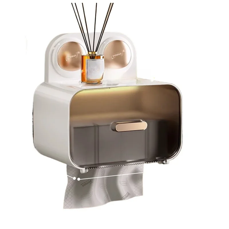 ~Toilet tissue box No punching face towel storage box Wall-mounted toilet roll paper rack Toilet paper box
~Toilet tissue box No punching face towel storage box Wall-mounted toilet roll paper rack Toilet paper box