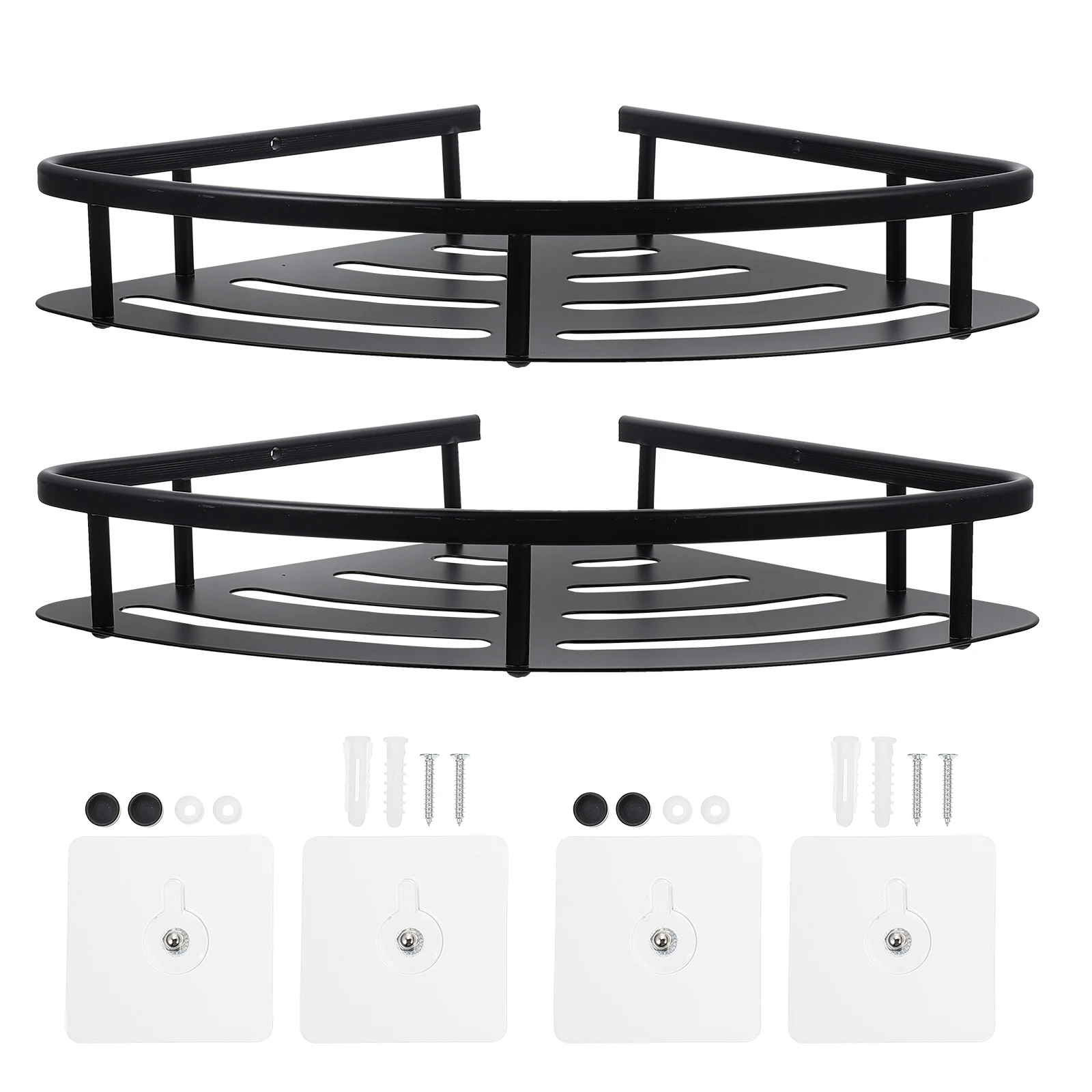 2 Pcs No Punching Storage Rack Strong Bathroom Organizer Corner Shelf Hanging Shelves Water Resistant Stable
2 Pcs No Punching Storage Rack Strong Bathroom Organizer Corner Shelf Hanging Shelves Water Resistant Stable