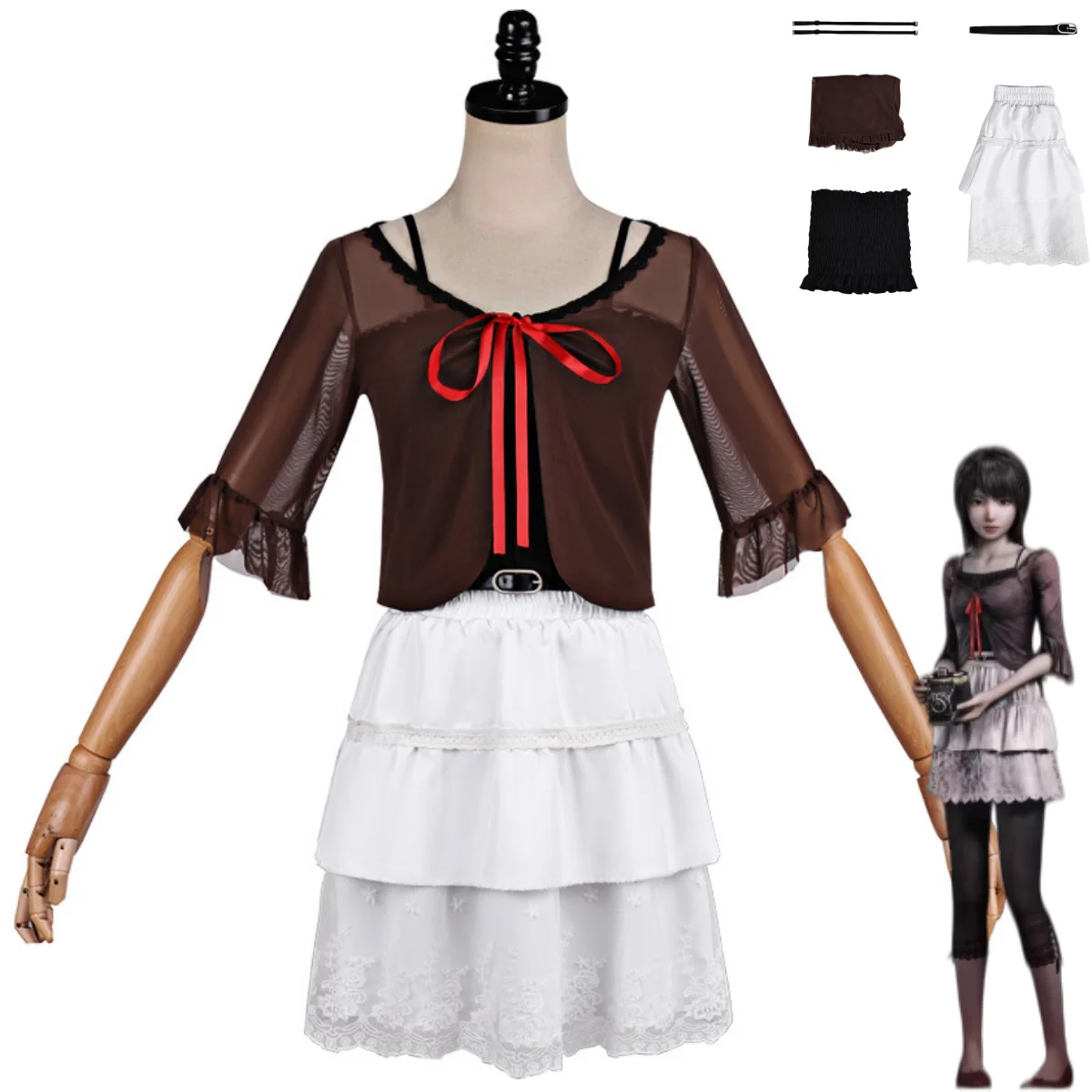 Horror Game Zero Fatal Frame Amakura Mio Cosplay Costume Coat White Skirt Daily Leisure Uniform Woman Sexy Cute Party Suit
Horror Game Zero Fatal Frame Amakura Mio Cosplay Costume Coat White Skirt Daily Leisure Uniform Woman Sexy Cute Party Suit