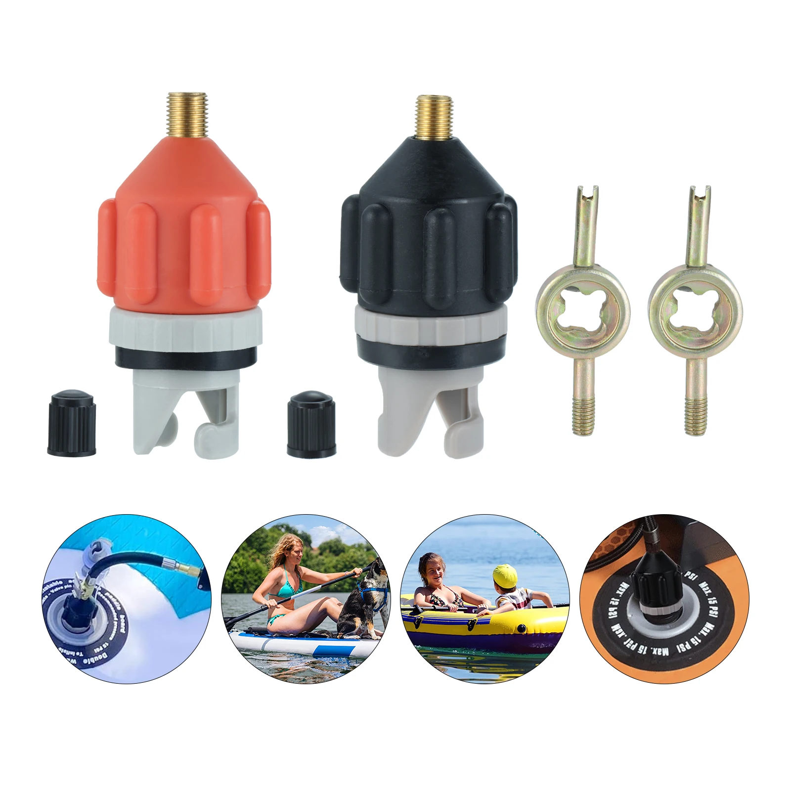 1 Set Air Valve Adapter with Valve-Core Wrenches 7.1cm Black/Orange Nylon Copper Inflatable Boats Kayaks Accessories Tools
1 Set Air Valve Adapter with Valve-Core Wrenches 7.1cm Black/Orange Nylon Copper Inflatable Boats Kayaks Accessories Tools