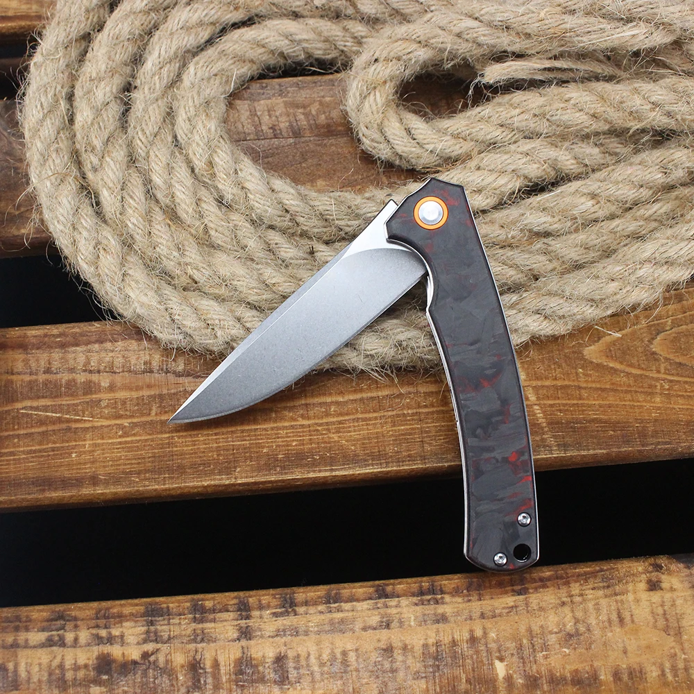 KESIWO GT964 Folding Knife D2 Steel Carbon Fiber Handle Portable Flipper Pocket Knife EDC Utility Outdoor Camping Hunting Knives
KESIWO GT964 Folding Knife D2 Steel Carbon Fiber Handle Portable Flipper Pocket Knife EDC Utility Outdoor Camping Hunting Knives