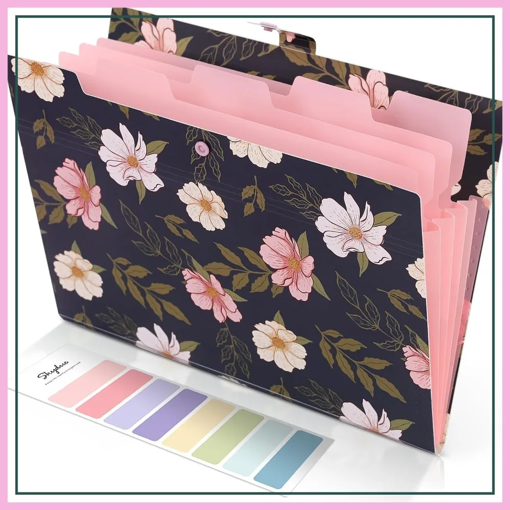 Floral Expanding File Folder with 5 Pockets, Accordion Organizer for Bills Receipts, Letter/A4 Size Navy Blue
Floral Expanding File Folder with 5 Pockets, Accordion Organizer for Bills Receipts, Letter/A4 Size Navy Blue
