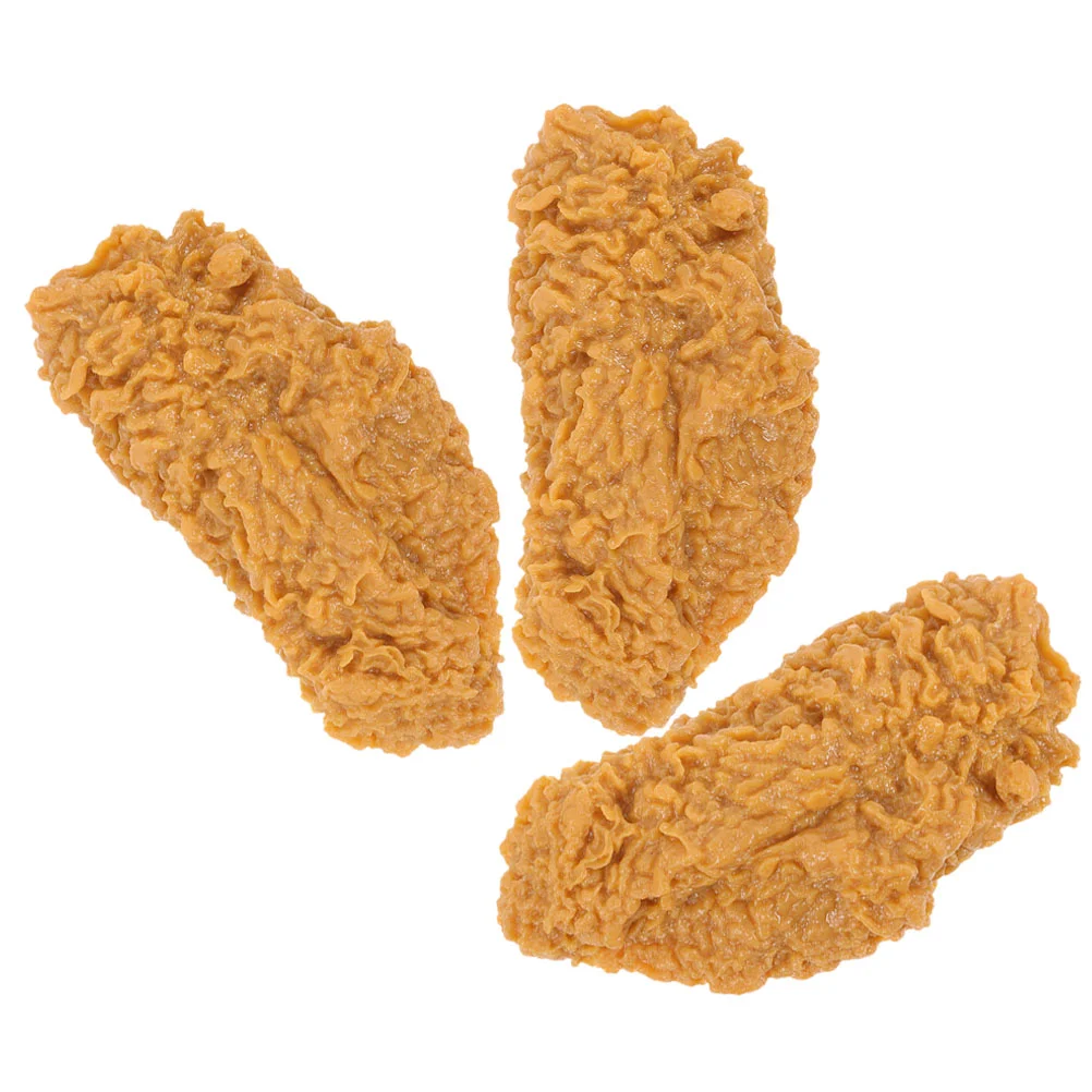 3 Pcs Pendant Simulated Chicken Wings Models Burger Mania Game Pvc Wear-resistant Fried Food
3 Pcs Pendant Simulated Chicken Wings Models Burger Mania Game Pvc Wear-resistant Fried Food