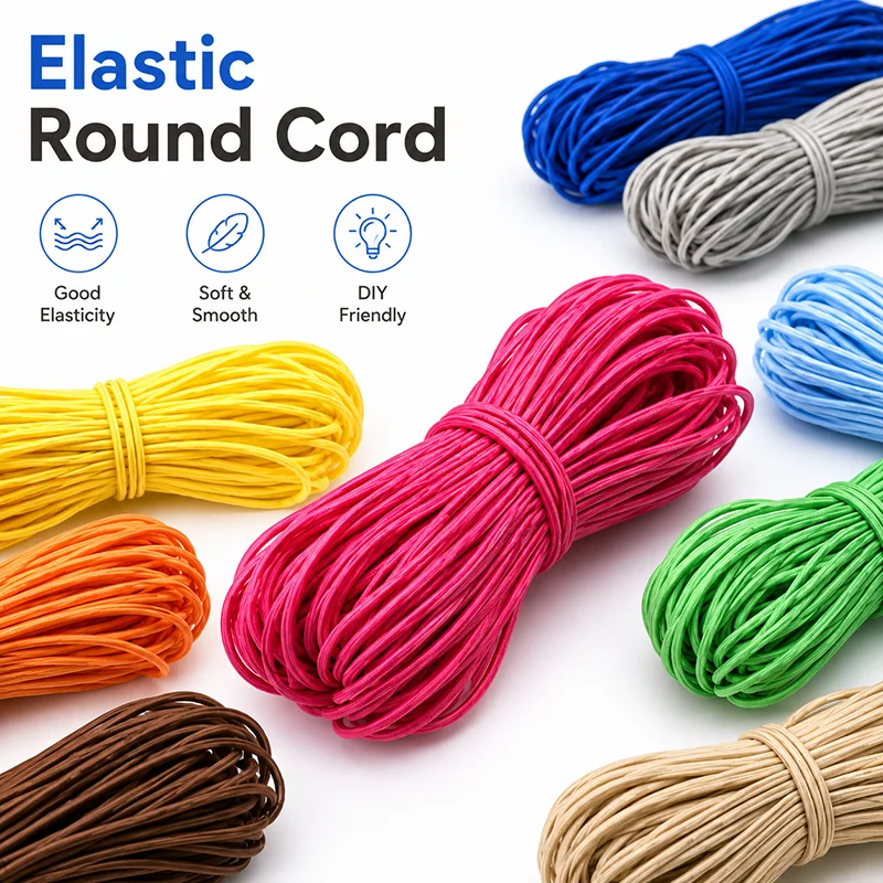 10/20/30Meters 3mm Colorful Elastic Cord Rubber Bands for Hairband Mask Hats Shoelaces Drawstring Bungee Rope Sewing Accessories
10/20/30Meters 3mm Colorful Elastic Cord Rubber Bands for Hairband Mask Hats Shoelaces Drawstring Bungee Rope Sewing Accessories