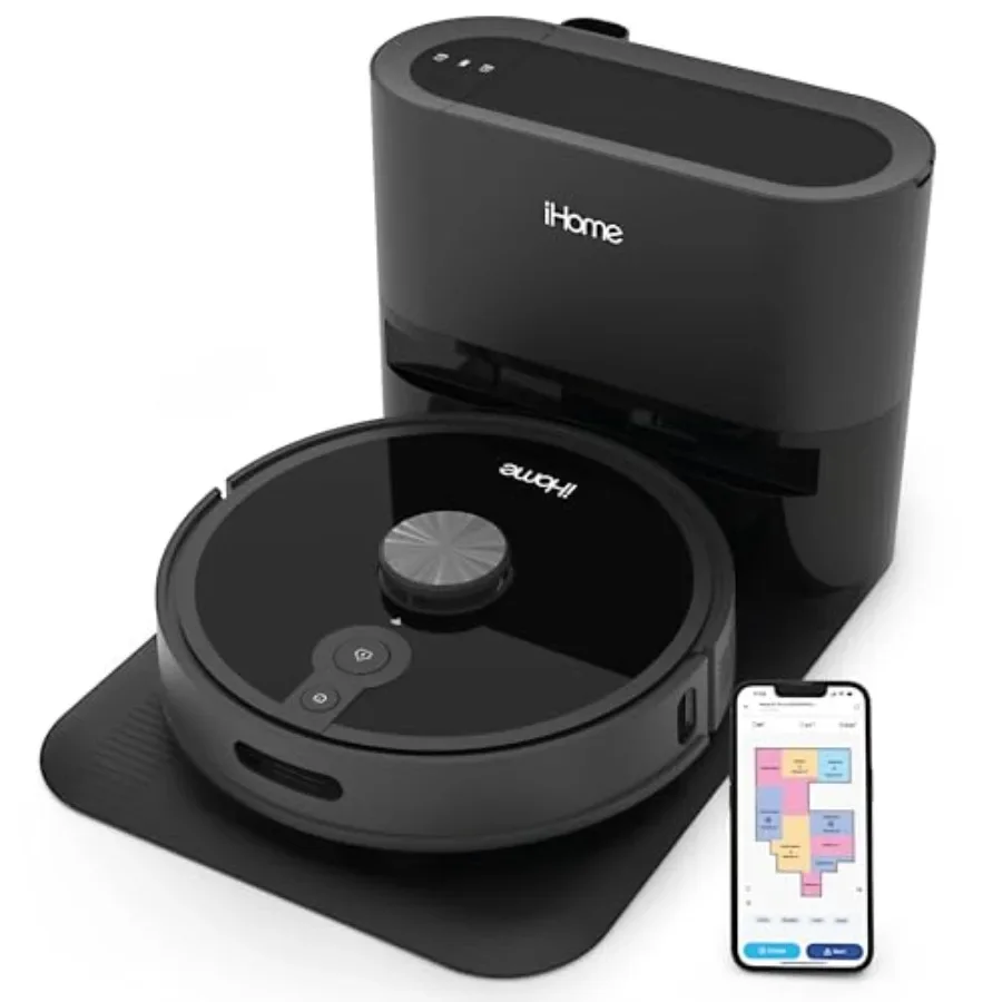 Nova S1 Pro Robot Vacuum for home use, ABS plastic body, matte black finish, with empty base and Lidar navigation
Nova S1 Pro Robot Vacuum for home use, ABS plastic body, matte black finish, with empty base and Lidar navigation