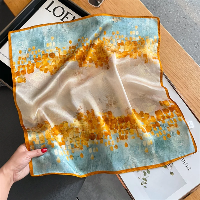 Square Silk Scarf Women 100% Satin Neck Kerchief Bandana Designer Floral Hairbands 2024 Spring New Small Scarves
Square Silk Scarf Women 100% Satin Neck Kerchief Bandana Designer Floral Hairbands 2024 Spring New Small Scarves