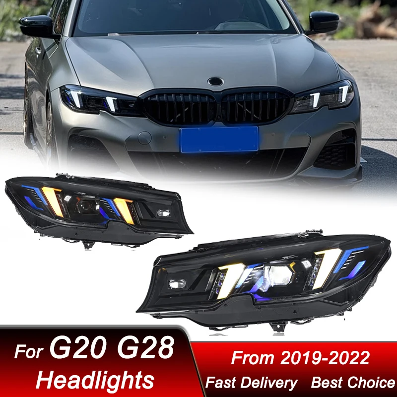 Car Headlights For BMW 3 series G20 G28 2019-2022 yellow white DRL LED Headlamp Assembly Upgrade Projector Lens Accessories Kit
Car Headlights For BMW 3 series G20 G28 2019-2022 yellow white DRL LED Headlamp Assembly Upgrade Projector Lens Accessories Kit