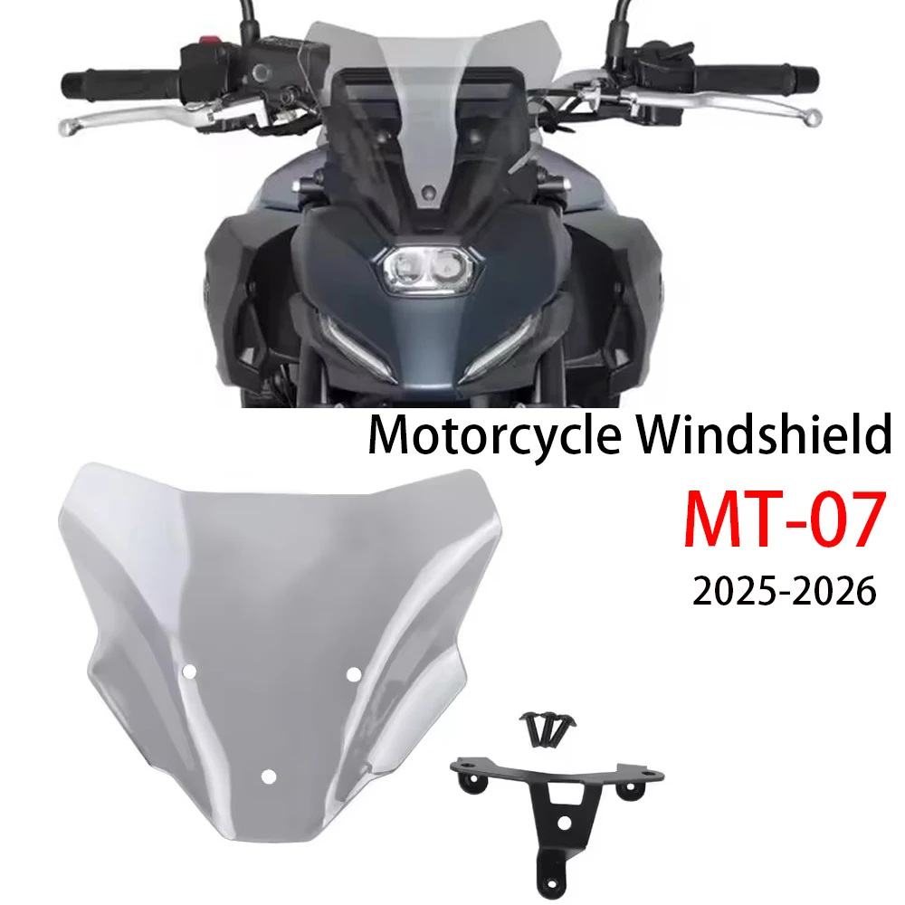 For YAMAHA MT 07 GEN4 2025 2026 Motorcycle Sports Touring Front WindScreen Fits MT-07 Windshield Visor Wind Deflector MT07
For YAMAHA MT 07 GEN4 2025 2026 Motorcycle Sports Touring Front WindScreen Fits MT-07 Windshield Visor Wind Deflector MT07