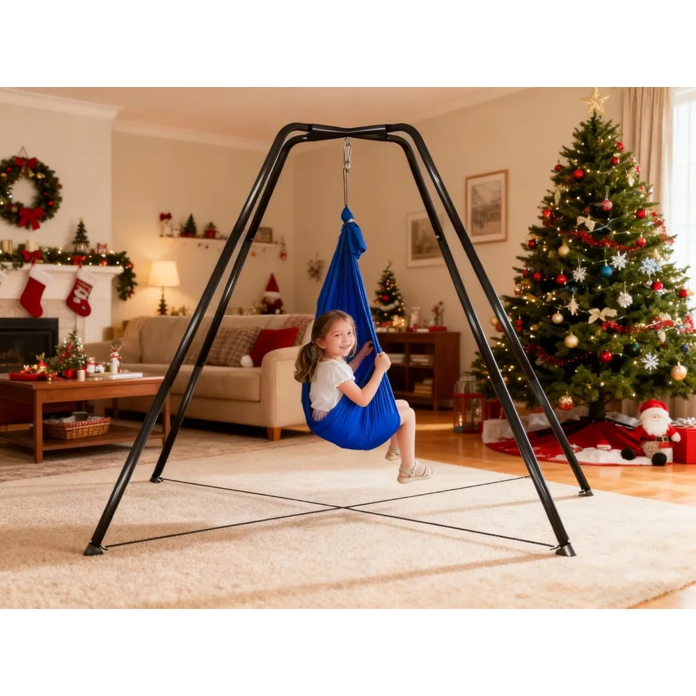 Sensory Swing with Stand, Tree Saucer Swing Frame Indoor Metal Pod Hammock Chair Swings Stand for Kids, Customized
Sensory Swing with Stand, Tree Saucer Swing Frame Indoor Metal Pod Hammock Chair Swings Stand for Kids, Customized