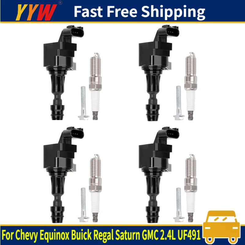 4PCS Ignition Coil+ 4PCS Spark Plug For Chevy Equinox Buick Regal Saturn GMC 2.4L UF491
4PCS Ignition Coil+ 4PCS Spark Plug For Chevy Equinox Buick Regal Saturn GMC 2.4L UF491