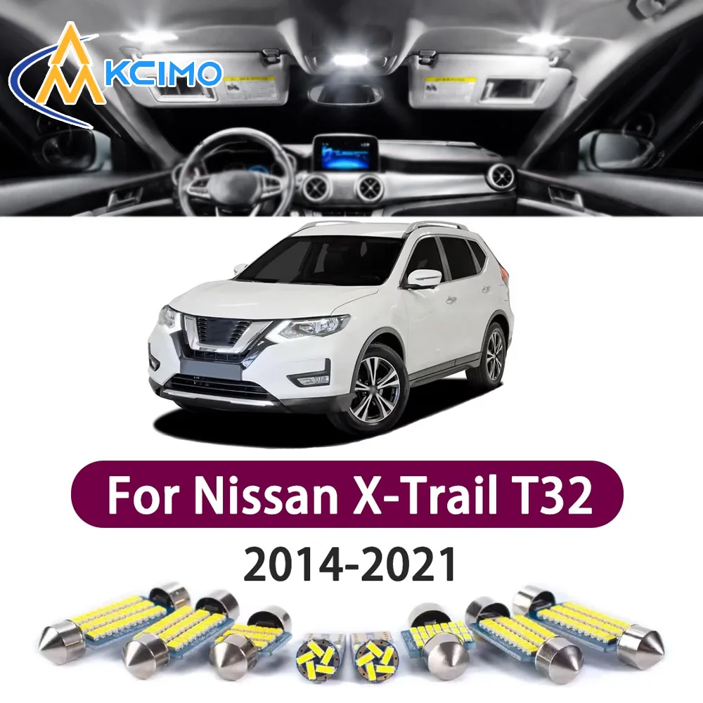 High Lumen CANBUS Error Free LED Interior Light Kit For Nissan X-Trail T32 2014-2021 Door Trunk Reading Dome Lamp Bulbs Set
High Lumen CANBUS Error Free LED Interior Light Kit For Nissan X-Trail T32 2014-2021 Door Trunk Reading Dome Lamp Bulbs Set