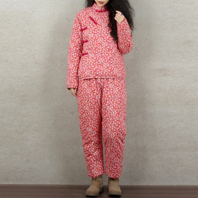 Artistic Hanfu Cotton Jaet with Stand Collar And Button Design Original Winter Floral Print Long Sve Women's Coat
Artistic Hanfu Cotton Jaet with Stand Collar And Button Design Original Winter Floral Print Long Sve Women's Coat