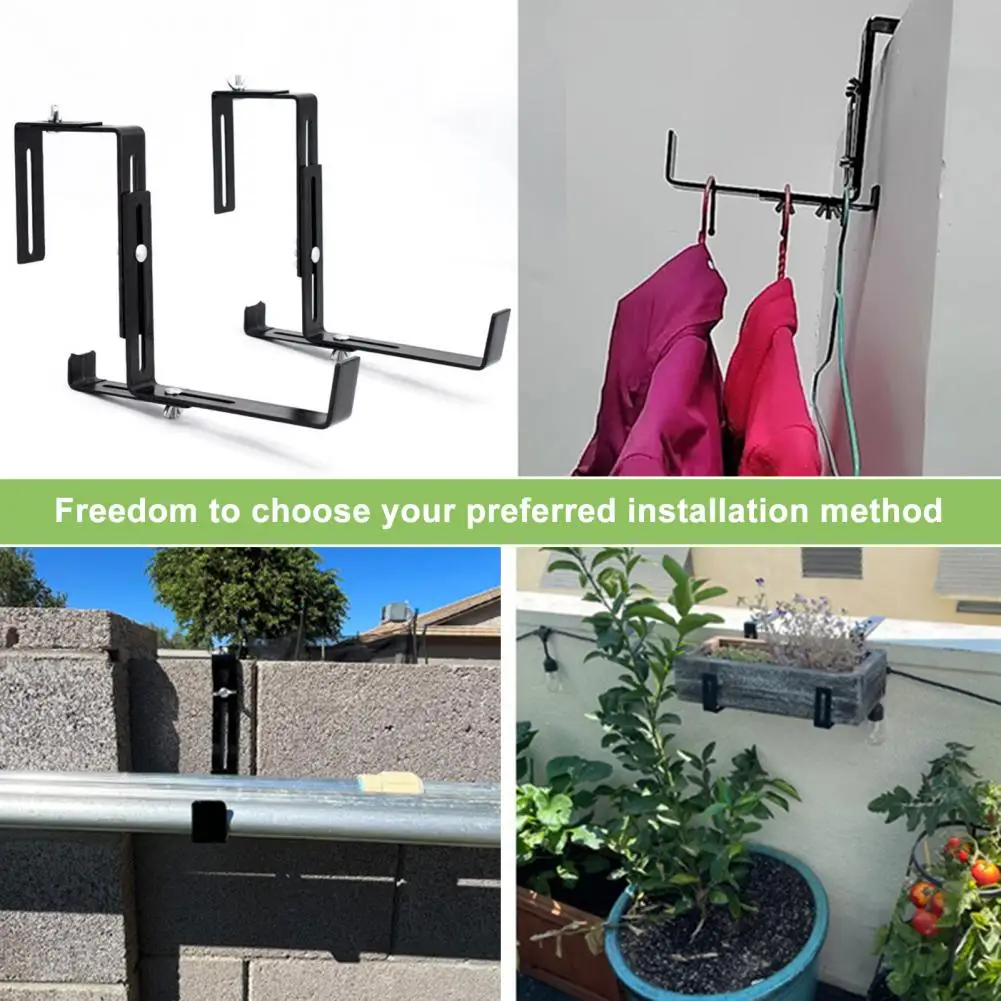 1 Set Flower Pot Hook Adjustable Hook Bracket Sturdy Easy to Install Iron Wall-Mounted Hanging Plant Pot Bracket Balcony Supply
1 Set Flower Pot Hook Adjustable Hook Bracket Sturdy Easy to Install Iron Wall-Mounted Hanging Plant Pot Bracket Balcony Supply