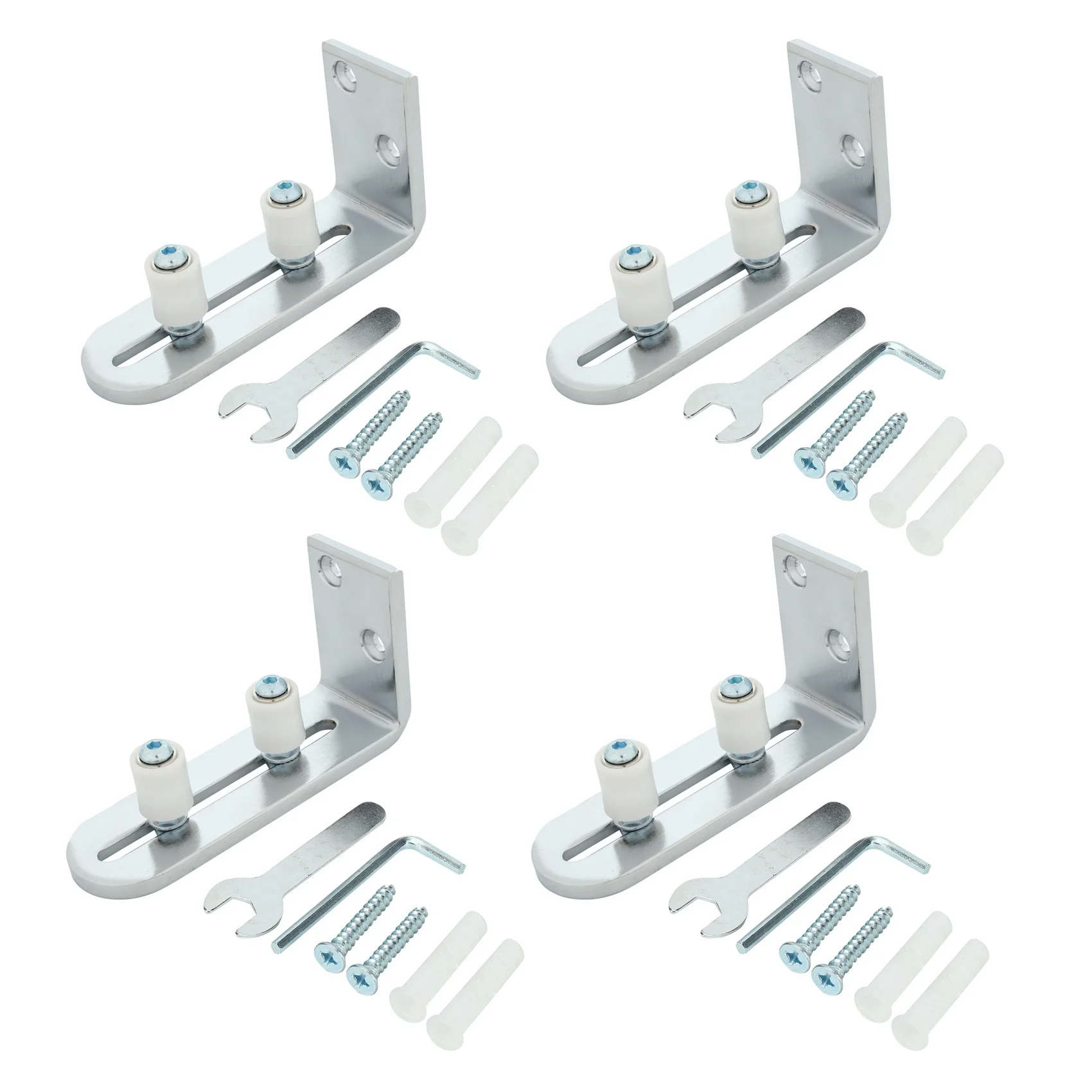 AB42-4X Floor Guide For Bottom Of Sliding Barn Doors Adjustable Wall Mount Stay Roller Guide Ball Bearings
AB42-4X Floor Guide For Bottom Of Sliding Barn Doors Adjustable Wall Mount Stay Roller Guide Ball Bearings
