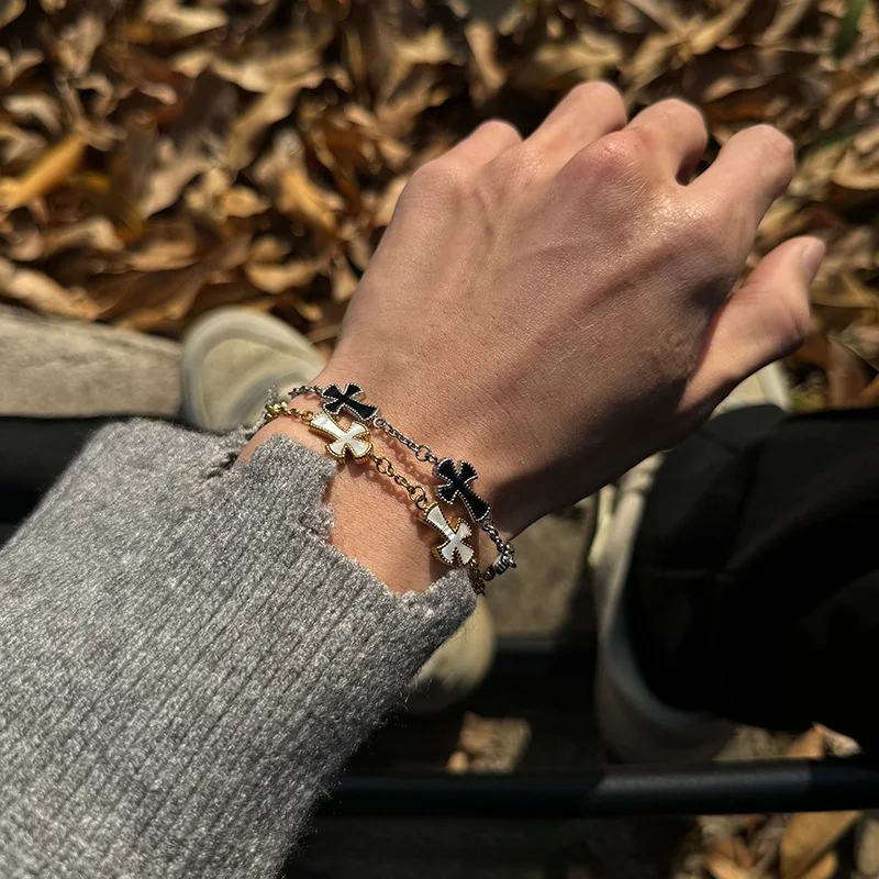 Shell Cross Bracelet for Men Boys, High-end Qualification Adjustable Charm Bracelets,Personalized Niche Jewelry Gift
Shell Cross Bracelet for Men Boys, High-end Qualification Adjustable Charm Bracelets,Personalized Niche Jewelry Gift